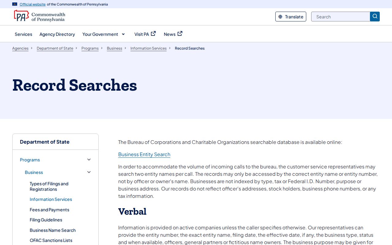 Upper Darby Township residents directory Pennsylvania business record search