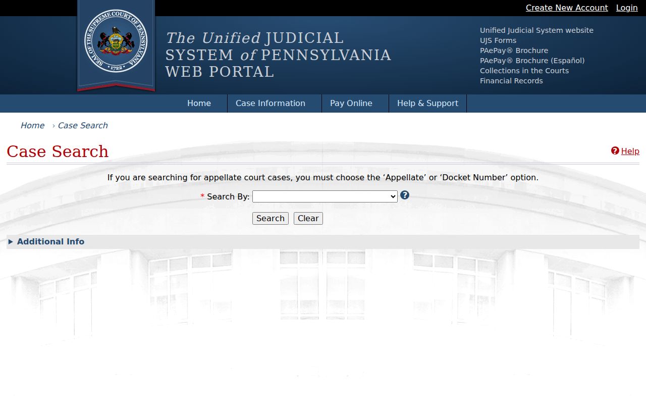 Upper Darby Township residents directory Pennsylvania UJS case search